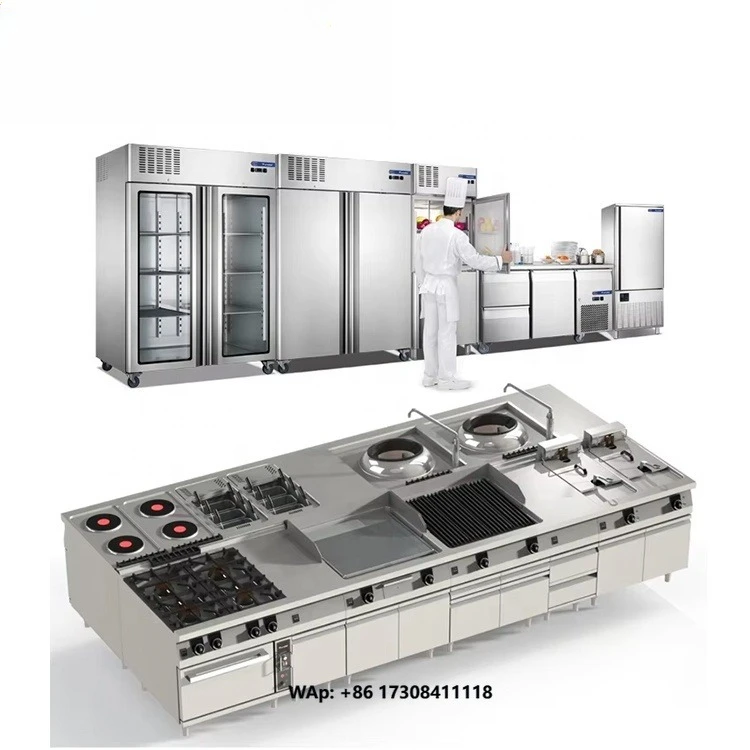 Industrial Stainless Steel Commercial Hotel Restaurant Kitchen Equipment List(One-stop Solution)