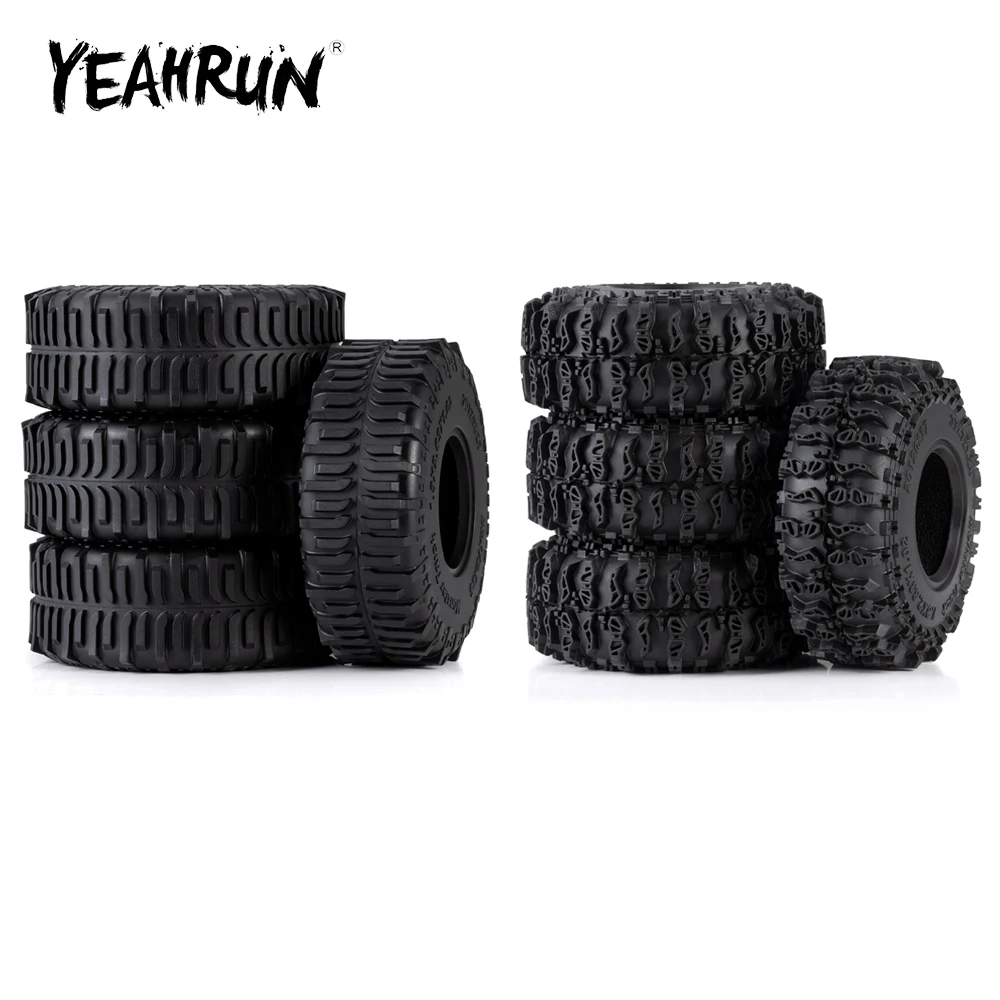 

YEAHRUN 4 шт. 1,3 дюйма 33*72*26 мм резиновые колеса для осевого SCX24 1/24 TRX-4M 1/18 RC Гусеничный автомобиль, обновленные детали
