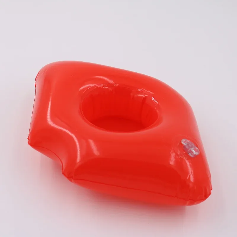 

Red Lip Cup Holder Inflatable Water Cushion Floating Drink Coaster PVC Glass Float Wad Pool Party Beach Accessories Kids Mug Mat