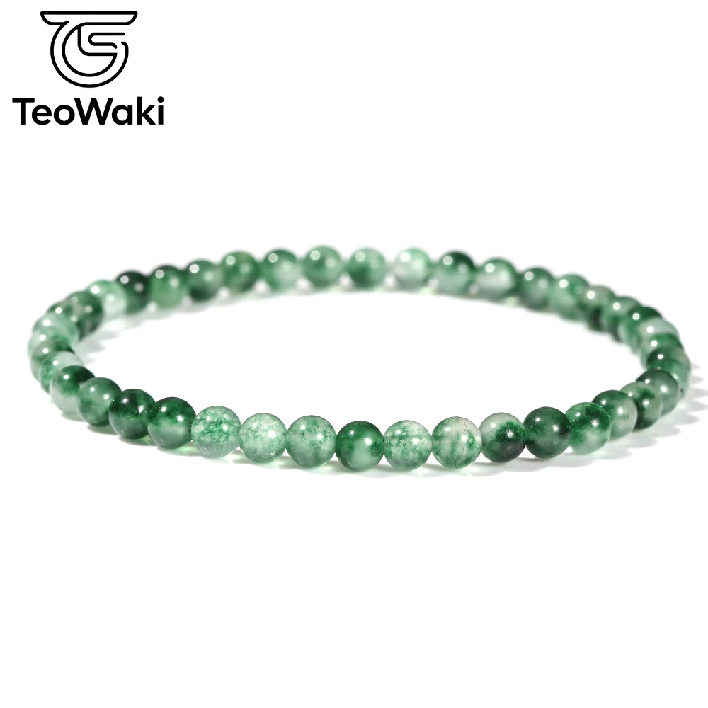 TeoWaki Natural Stone Elastic Bracelet Improve Concentration Ease Fatigue Great for Students & office workers Women and Men
