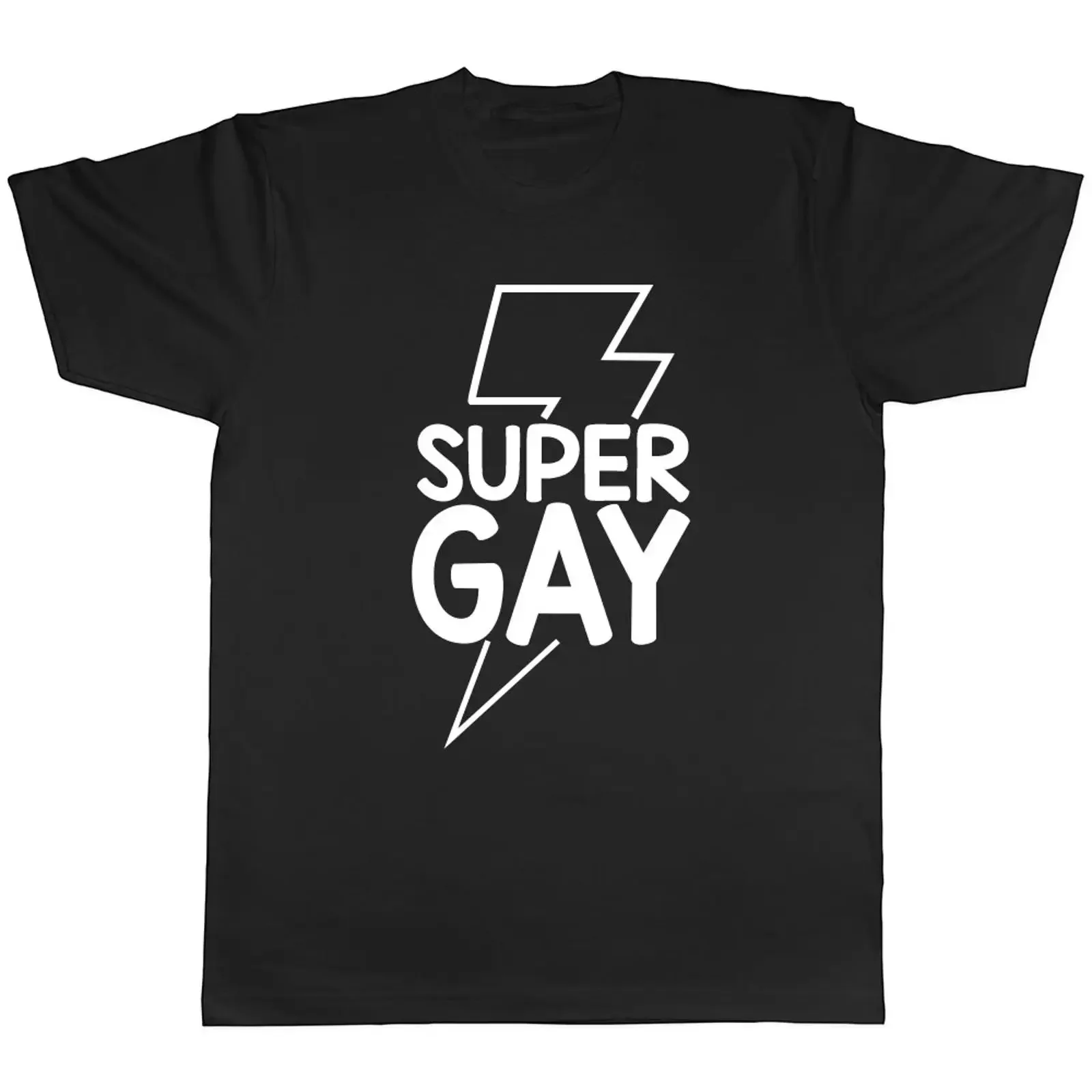 Funny Super Gay Men's T Shirt LGBTQ Pride Love Coming Out Identity vintage Washed designer clothes Slightly Versatile