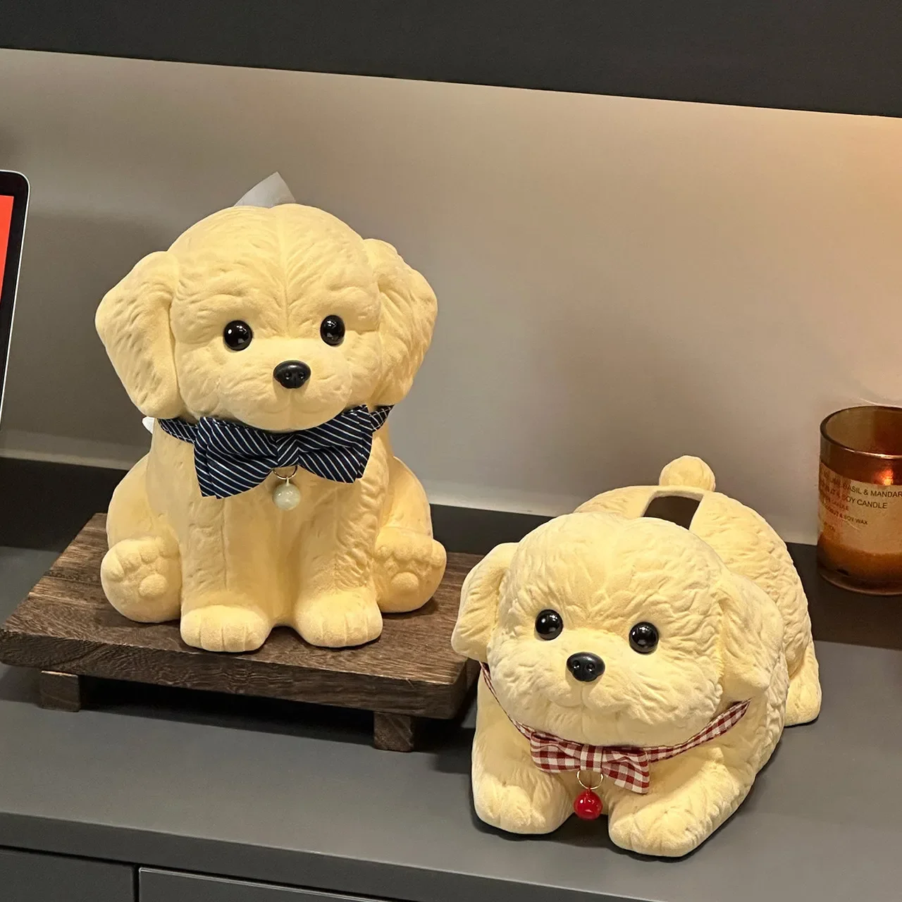 Ceramic Tissue Box Cute Cartoon Dog Creative Living Room Coffee Table Home Decoration Modern Living Room Desktop Decoration 2