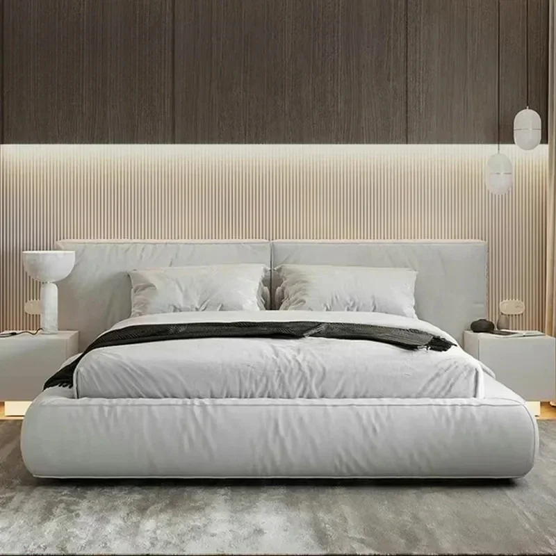 

Italian Style Bedroom Set Furniture Matrimonial Double Bed For Home Bedroom Apartment Large Headboard In Ivory Simplicity