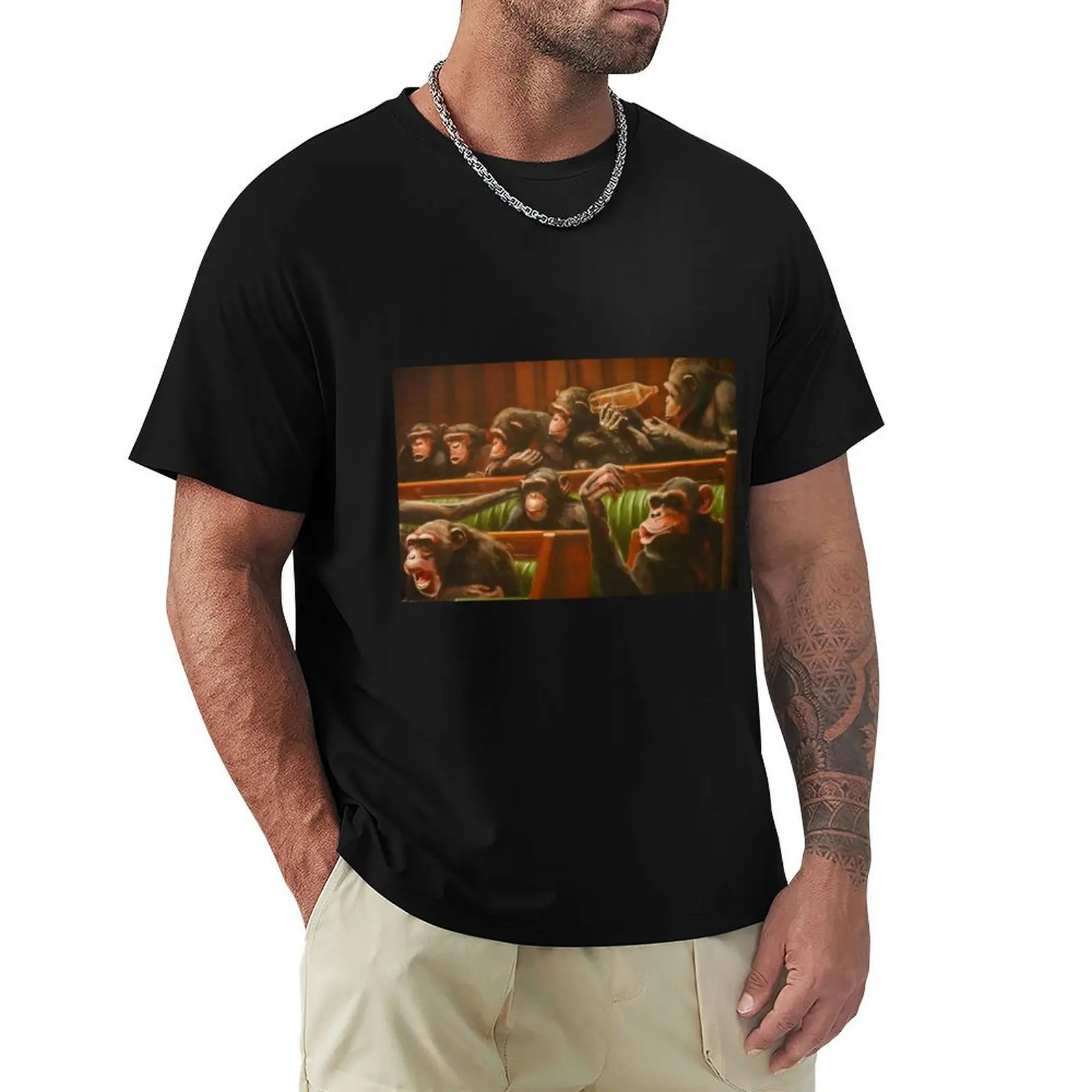 Banksy Devolved Parliament Art T-Shirt Simple Graphic Design T-Shirt