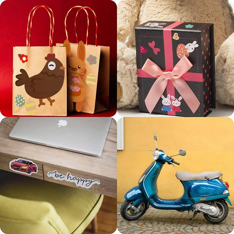 125 Sheets Printable Vinyl Sticker Paper Self-Adhesive Waterproof Matte White Printing Paper Sheet, For Inkjet Printer