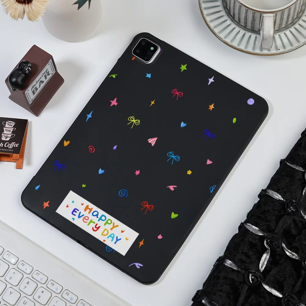 Frosted Tablet Case for Samsung Galaxy Tab S8 S9 S10 S11 Ultra S7 Plus A7 A8 A9 Cover Playful Healing Vibe Lively Girl Aesthetic