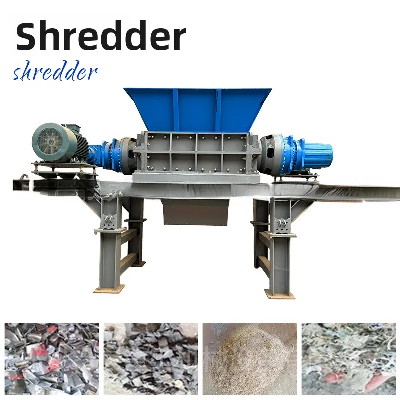 

Large-Scale Multifunctional Double-Axis Shredder, Plastic Paper Shell Solid Waste Metal Scrap Large-Scale Crusher