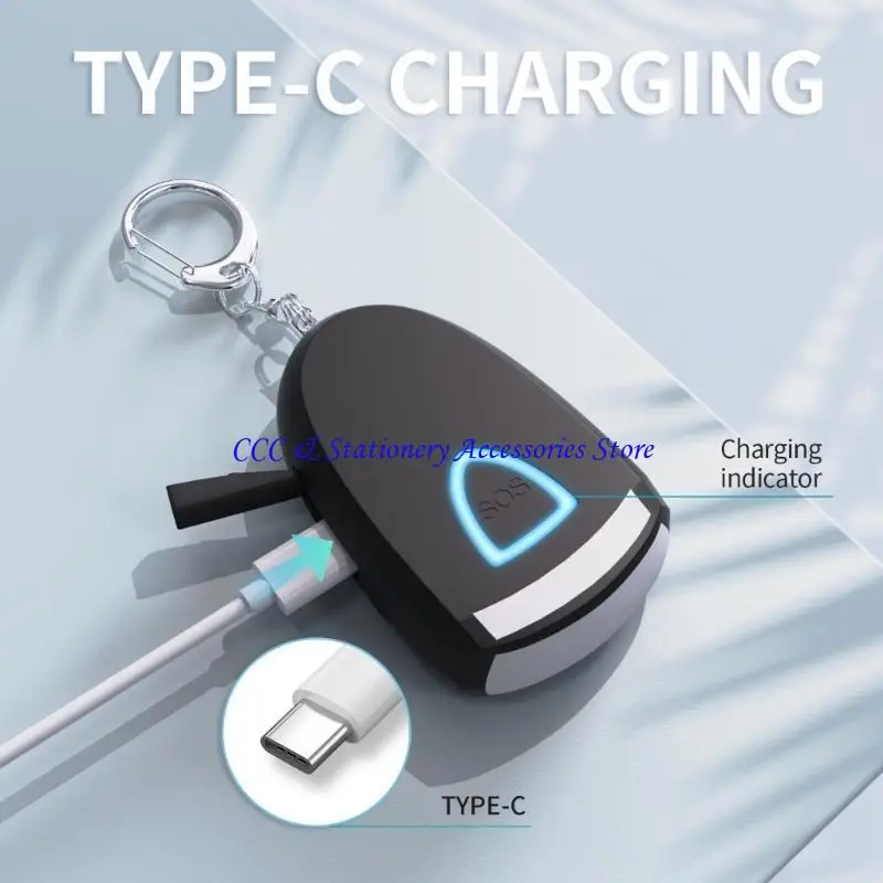 Q1JC SAFE SUED SOUN PORTABLE CEYRIATION CEYCAIN 130DB للنساء كبار السن الأمن في الهواء الطلق