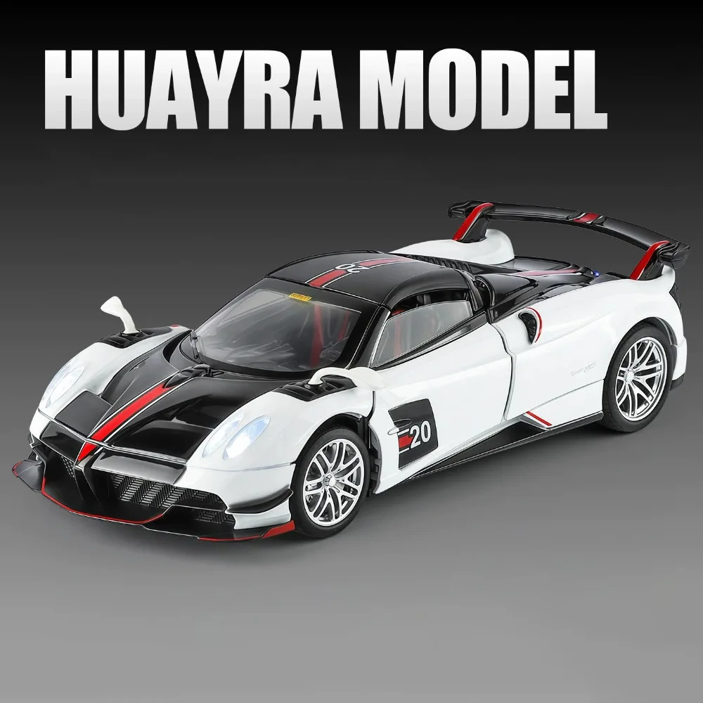 1:32 Huayra BC Dinastia Modello di Auto Sportiva Giocattolo Musica Luce Tirare Indietro In Metallo Pressofuso Veicolo Supercar Modelli Hobby Collezione Regali