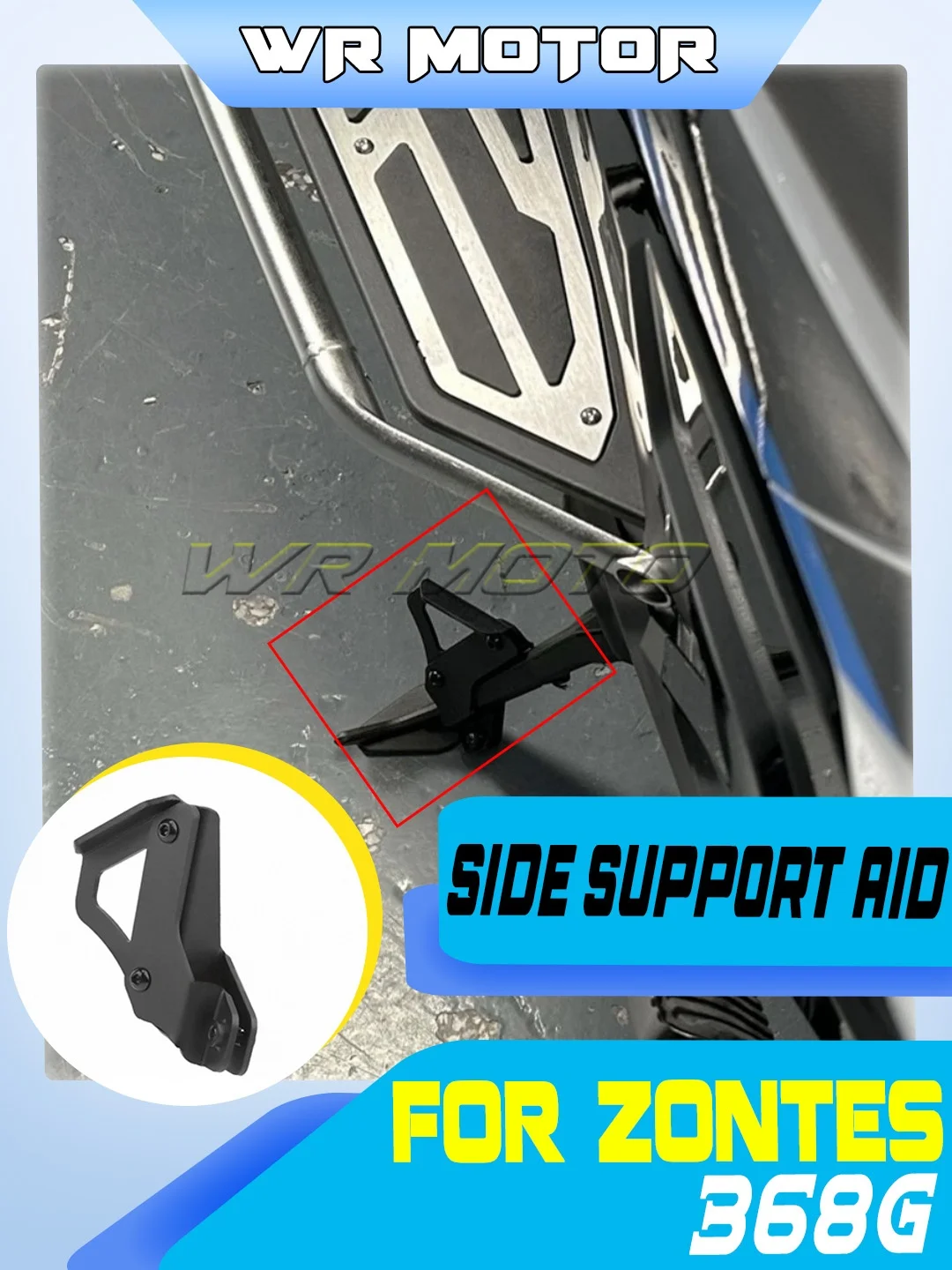 Side Stand Stabilizer Auxiliary Support Adjustment Foot For ZONTES 368G Scooter Mod Parts