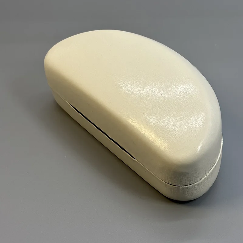 Ins Style Japanese Minimalist Semi-Circular Design Sunglasses Case, High-End Fashion, Pressure-Resistant Large Glasses Case