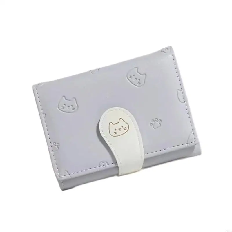 

Wallets for Women Girls Card Holder Ladies Trifold Wallets Pu Leather Clutch Purses Compact Wallets Simple Short Wallets 20CA