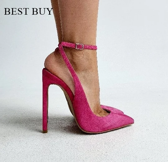 yellow colored high heels for women's 2024 spring and autumn new sexy buckle Stiletto pumps fashion pointed hollow single shoes