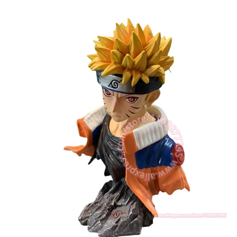 Naruto Popiersie Dekoracja stołu Zabawki dla dzieci Prezent urodzinowy Ozdoba na tort Kreskówka Ręka Modne figurki Anime Model peryferyjny