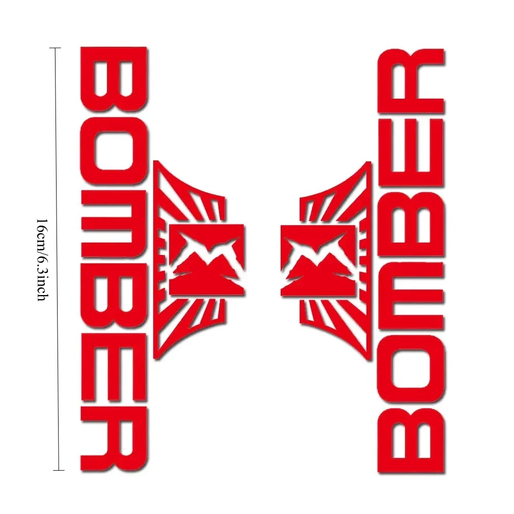 Mountain Bike Fork Vinyl Decals Waterproof Stickers for Front Suspension Bomber Style Custom Decoration