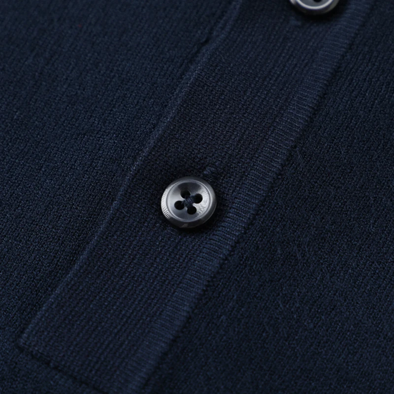 

Homesi Autumn Winter Men's Long Sve Knitted irt Core Spin Dyed Collar Stand up Base Layer Casual Wear Daily Warmth