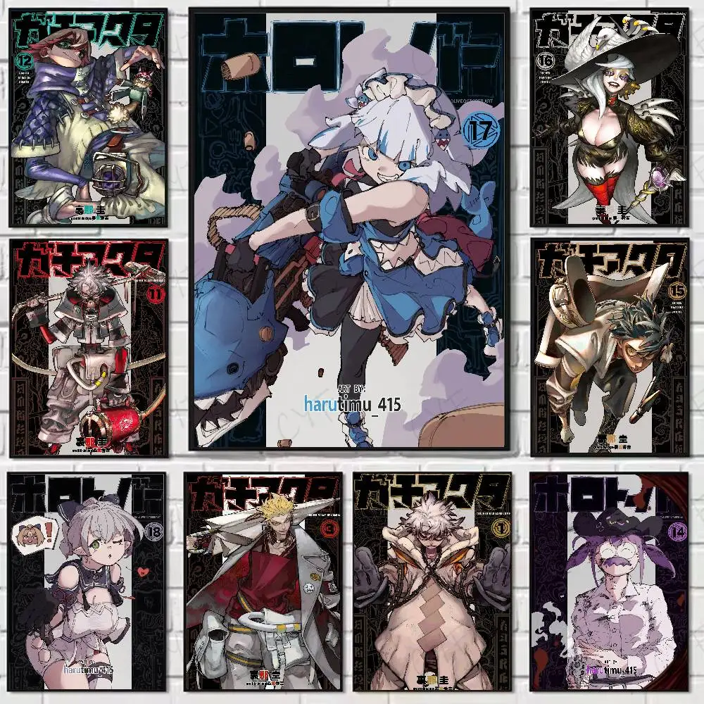 

Japan G-GachiakutaS Anime Poster Home Living Bed Room Bar Hallway Sticky Wall Art Printing Waterproof Aesthetic Decor