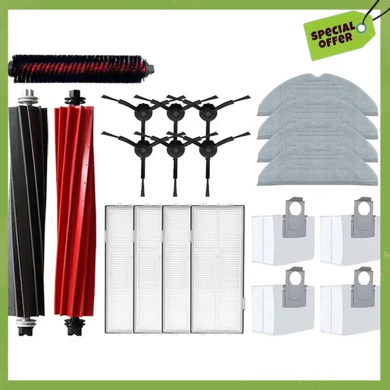 نسيج دقيق-لـ Roborock S8 / S8 Pro Ultra / S8 PLUS / G20 Hepa Filter Mop Cloths مسح أكياس الغبار إكسسوارات قطع غيار