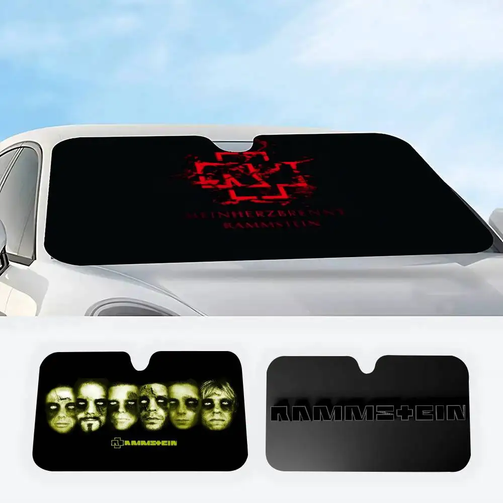 

Солнцезащитный экран для лобового стекла автомобиля Rock Band R-Rammsteines, отражатель, защита от солнца, декор, подарок для женщин