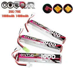 CODDAR Water Gun Lipo Battery 1000mAh 1400mAh 35C 3S 11.1V With T Plug Tamiya SM Connector RC Parts For Air Pistol Electric Toys