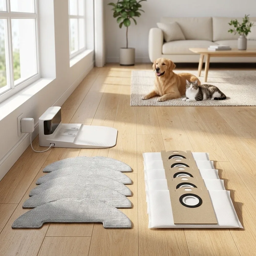 Microfiber for Cleaning Pad Dust Bag Kit For Sparkling Clean Floors As Shown High Efficiency Dust Collection Bags Bag