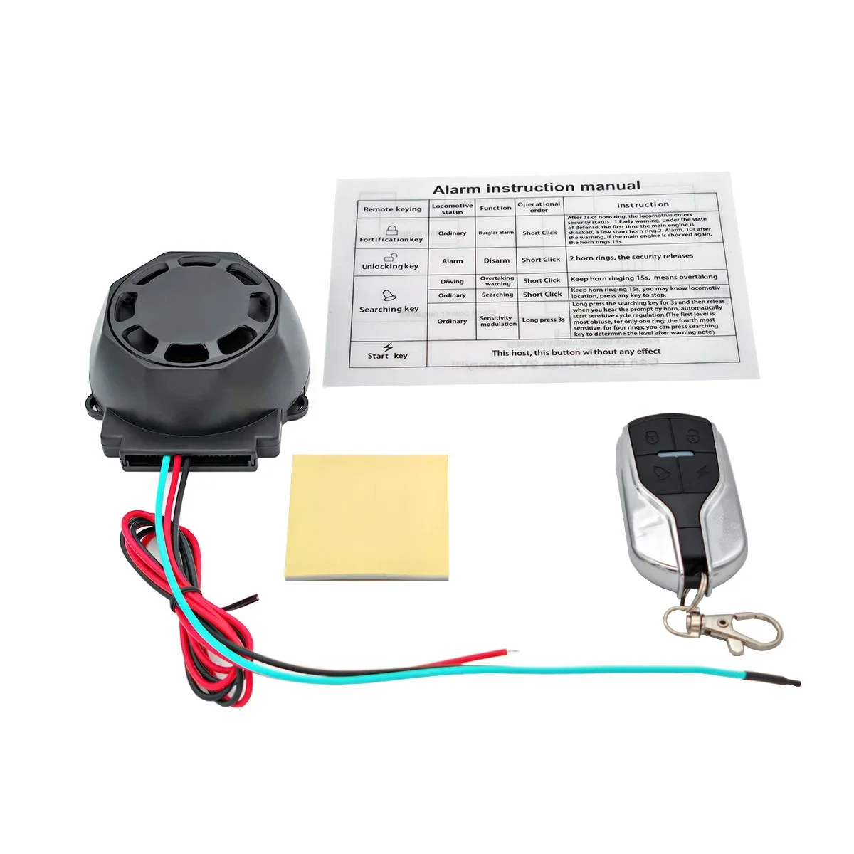 

Motorcycle Burglar Alarm 12V Universal Vibration Alarm System Is Sim ple To Install A Variety of Fixed Methods