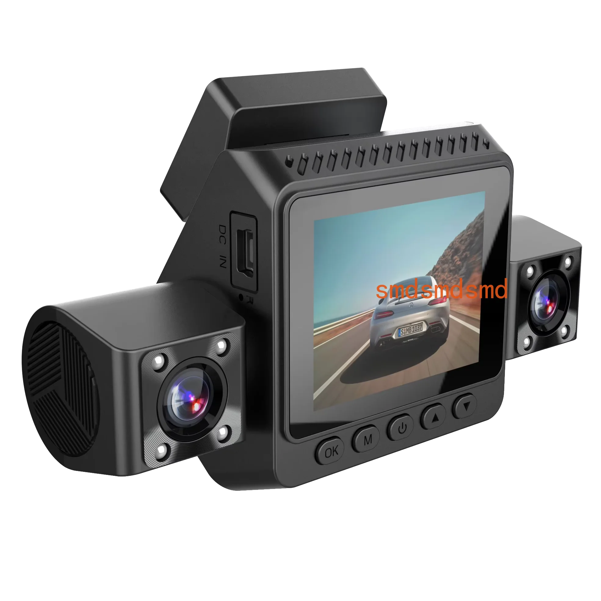 2025 Hot 4 Cameras 4 Lens Dash Cam 2 Inch Screen Car Black Box Car Dvr Car Recorder Driving Recorder Dashboard 4 Channels