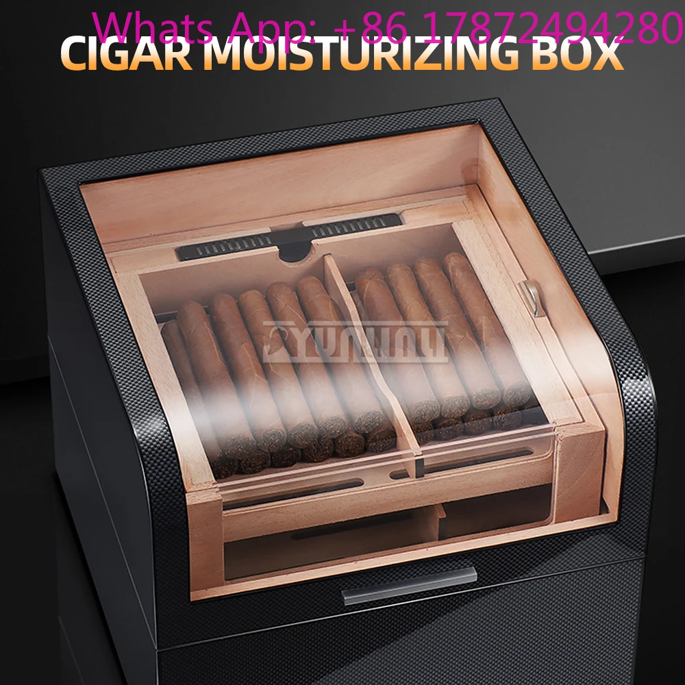 Three Layers Cigar Case Large Capacity Luxury Wooden Humidor Storage Cigar Box