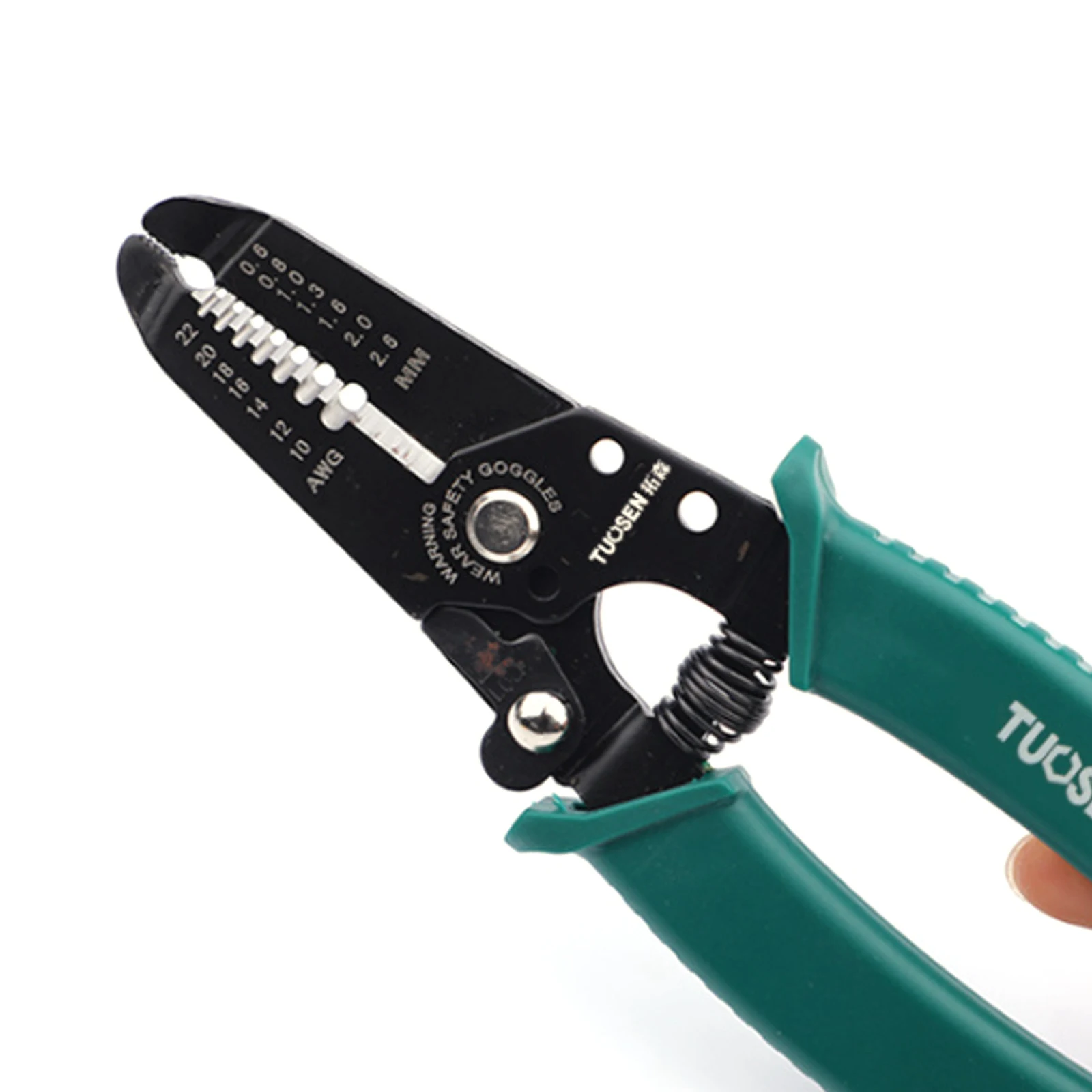 Imagem -02 - Multifuncional Wire Crimper e Stripper Cabo Cutter Alicate Eletricista Crimping Tool Ferramentas Manuais Alicate Verde 8