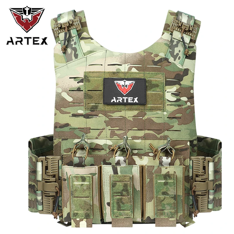 1000d Polyester plate carrier tactical vest Magezine Pouch with Quick Release Molle Chaleco Tactical bandolier laser cut