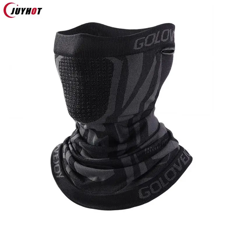 Winter Thermal Face Bandana Mask Cover Neck Warmer Gaiter Bicycle Cycling Ski Tube Scarf Hiking Breathable Masks Print Women Men