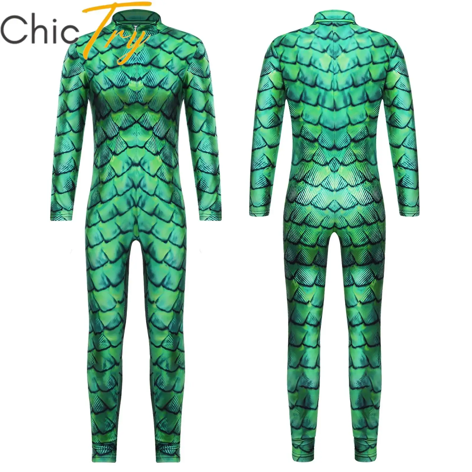 

Kids Girls Jumpsuit Fish Scale Costume Swimsuit One Pieces Mermaid Jersey Rhythmic Gymnastics Princess Mermaid Cosplay Dress Up