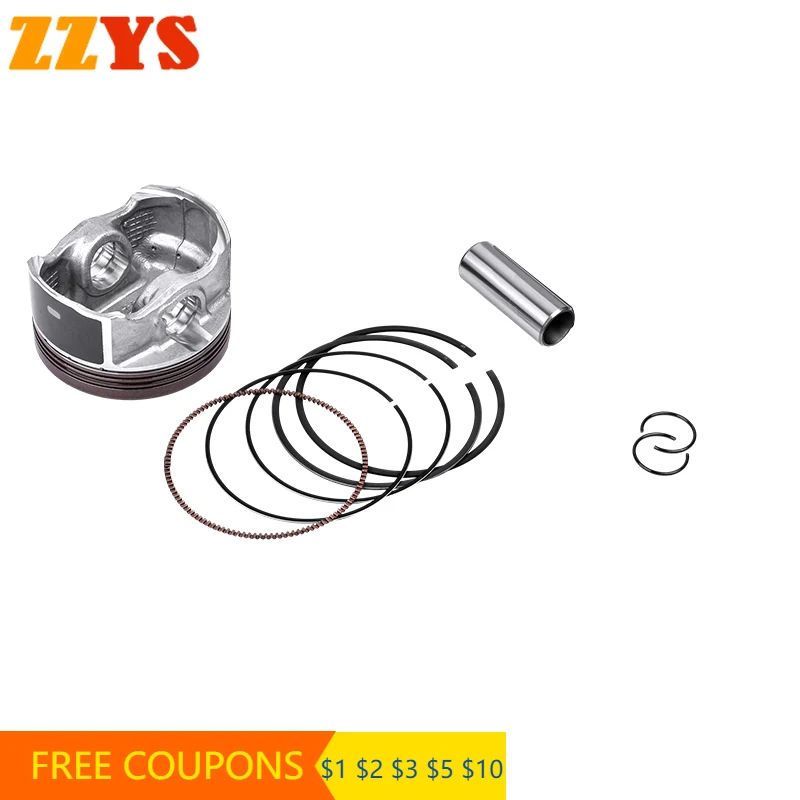 

70mm Pin 17mm Motorcycle Engine Cylinder Piston Rings For Kawasaki EX Ninja 400 ABS EX400 EX400G 18 2019 2020 2021 2022 Ninja400