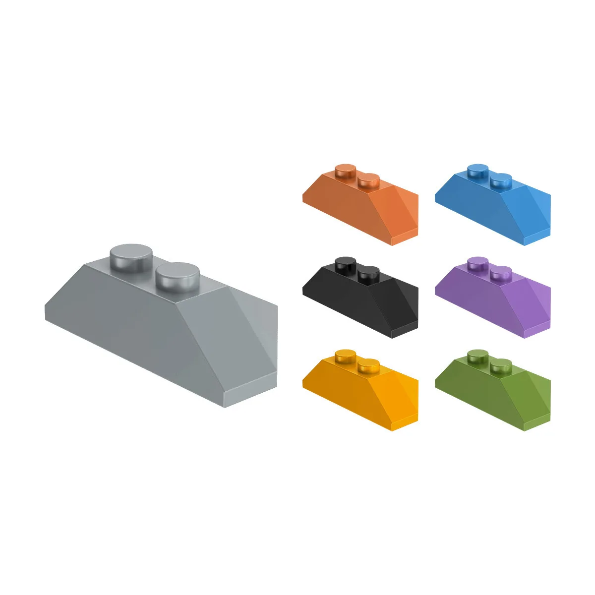 4x2 Bevel Wedge Brick Puzzle 756 Kompatibel mit LEGO 47759
