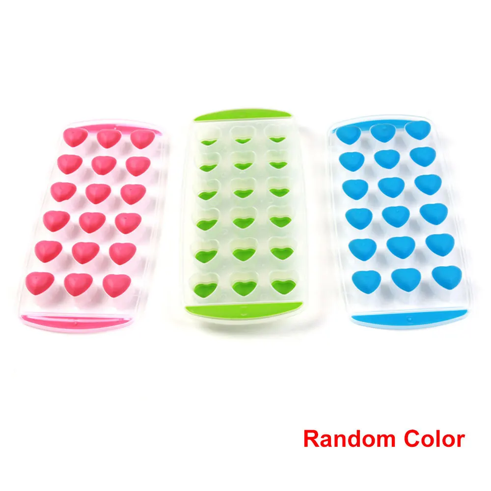 Silicone Ice Cube Mould Tray DIY Homemade Fruit Ice Cubes Chocolate Cakes Biscuits Molds Universal Multiple Shapes Random Color