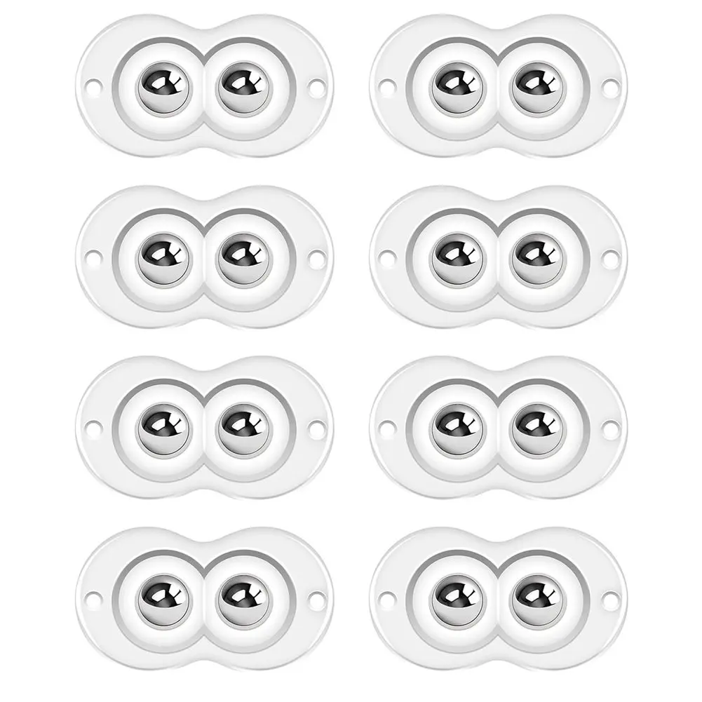 Double Bead Wheels Furniture Rollers Furniture Moving No Rust Strong Adhesion 360 Degree Rotation For Furniture