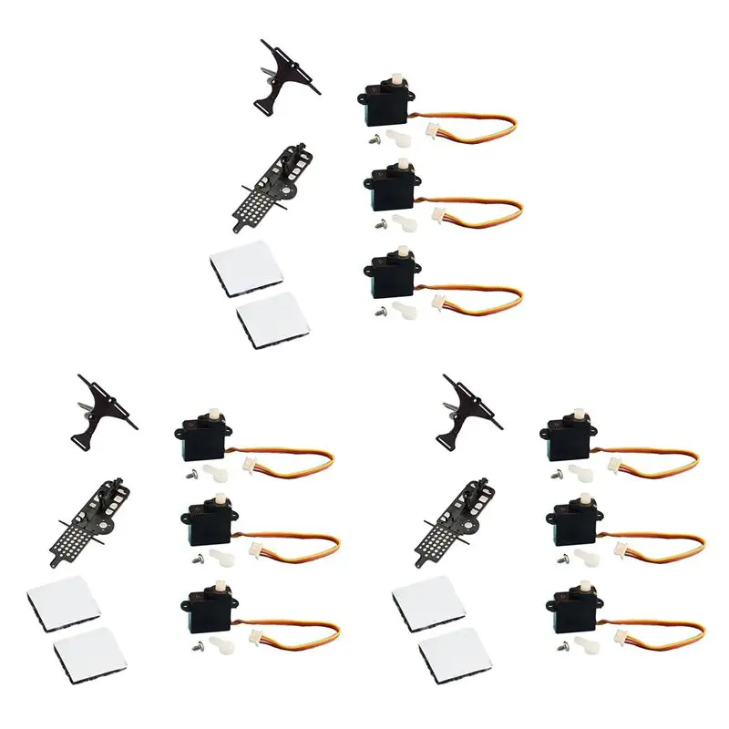ABUM-3 Set XK K110 Upgrade K110S Servo Main Frame And Servo Plate For Wltoys XK K110 K110S RC Helicopter Upgrade Parts