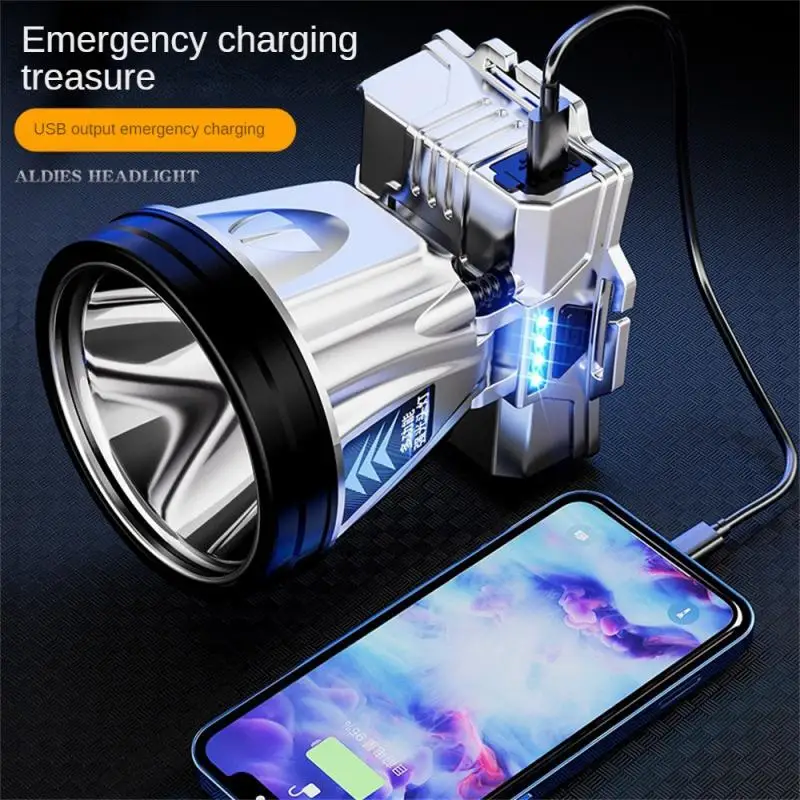 Portable Outdoor Headlamp Waterproof Head Mounted Long Shot Chargable Durable Camping High Intensity Led Headlights Adjustable