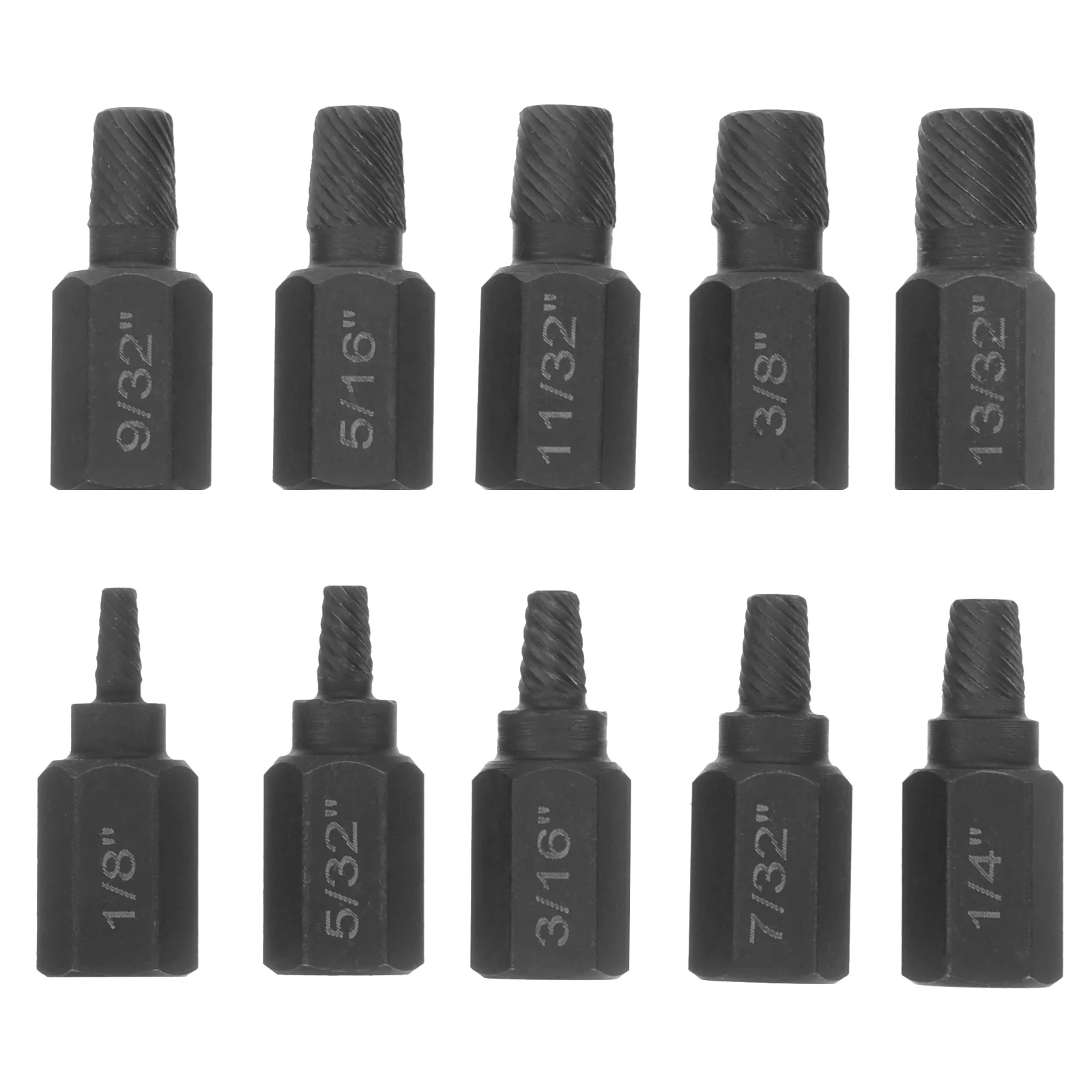 

1Set Screw Extractor Set High Strength Chrome-Vanadium Steel Broken Stripped Bolt Removal Tool Hex Grip Extraction Kit