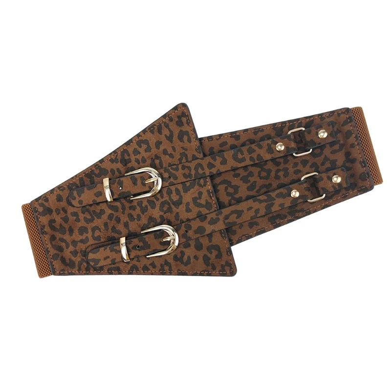 Versatiles Leopards Print Waist Belt Casual Business Waist Belt Durability Belt for Parties Travel and Casual Outfits