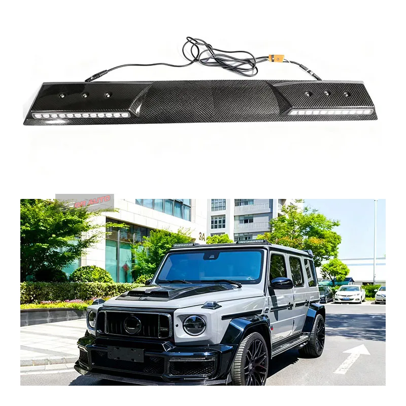 

Внешний передний верхний светодиодный фонарь из сухого карбона для крыши автомобиля Mercedes-Benz G-Class W463/W464, 6000 люмен, 12В