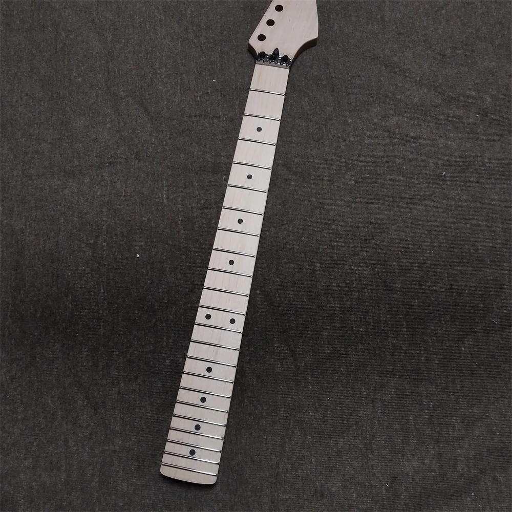 

Headstock Adjustment 22Frets Maple Electric Guitar Neck Maple Fingerboard Dots Inlay Matte Paint Musical Instruments Accessories