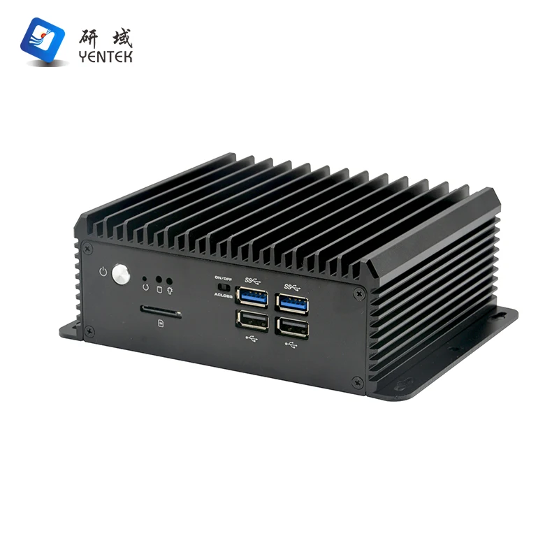 Server Embedded Linux Router 2 Dual Lan X86 Celeron J6412 Industrial Mini Computer Embedded Fanless Industrial Mini Computer