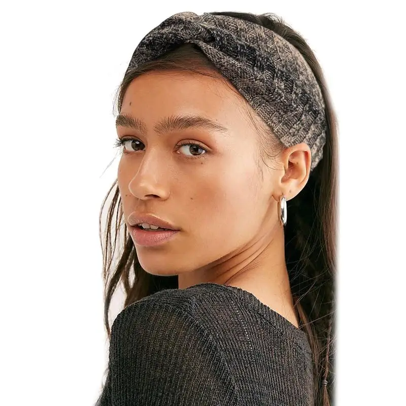 Women Fashion Headbands Fashion Hair Bands Wide Twist Knotted Headbands Elastic Non Slip Women Headband Tie Dye Soft Hair