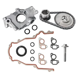 Oil Pump Timing Chain Kit Timing Cover Gasket For CADILLAC CHEVROLET BUICK HUMMER PONTIAC ISUZU GMC GM 4.8 5.3 5.7 6.0 6.2 L