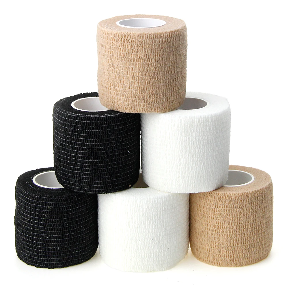 

Elastic Self Adhesive Bandage Wrap, Cohesive Tape, Pet Animals, Ankle Sprains, Dog, Cat, Horse, 6 Rolls