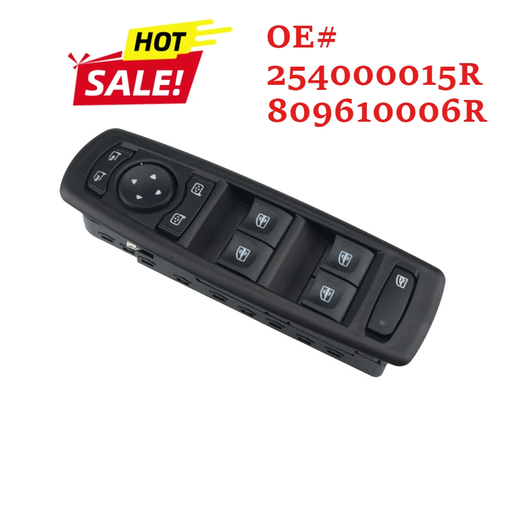 Car Window Control Switch Master Button For Renault Fluence Laguna 3 Megane 3 2008-2016 254000015R 13 Pins 809610006R