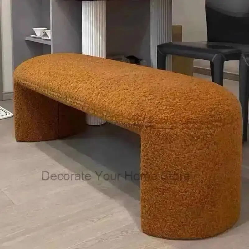 

Dressers Mobile Design Ottoman Hallway Living Stools Room Stool Lambswool Bench Shoes Change Stool Bedroom Makeup Ottomans