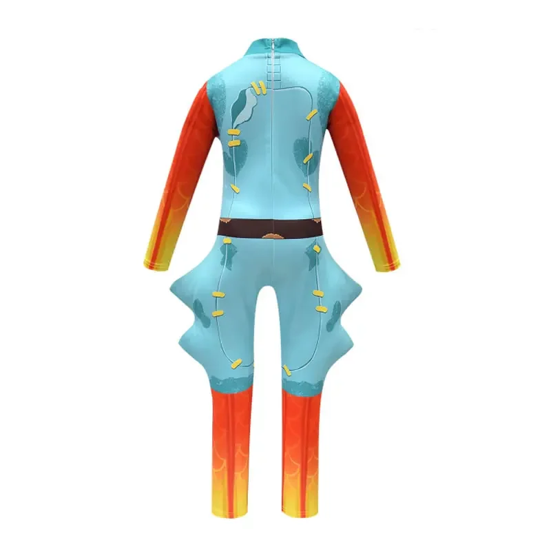 Halloween Fish Stick Costume For Teen Boy Girl Jumpsuit Cloth Christmas Kid Mask Playsuit Pelele Child Bodysuit Boutique Kit 8