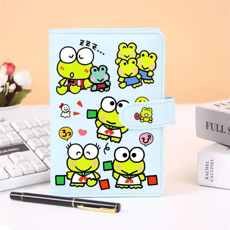 Kawaii Sanrio Keroppi Cute Cartoon Girl Hand Ledger Student Binder Notebook Portable Journal Anime Characters Festival Gift